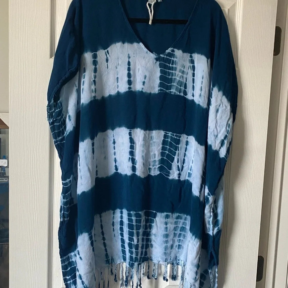Beach By Exist One Size Tye Dye Pullover Beach Coverup - Picture 1 of 5